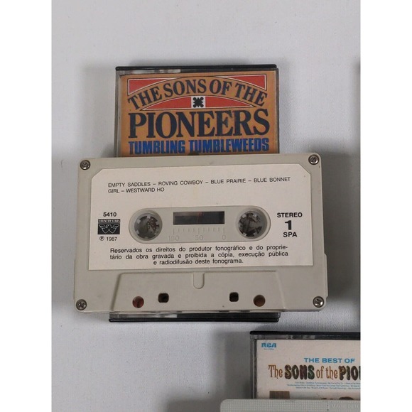 The Sons Of The Pioneers Lot Of 3 Cassettes Cool Water Tumbling Tumbleweeds Best - Picture 4 of 6